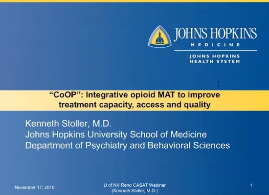 "CoOP": Integrative opioid MAT to improve treatment capacity, access and quality