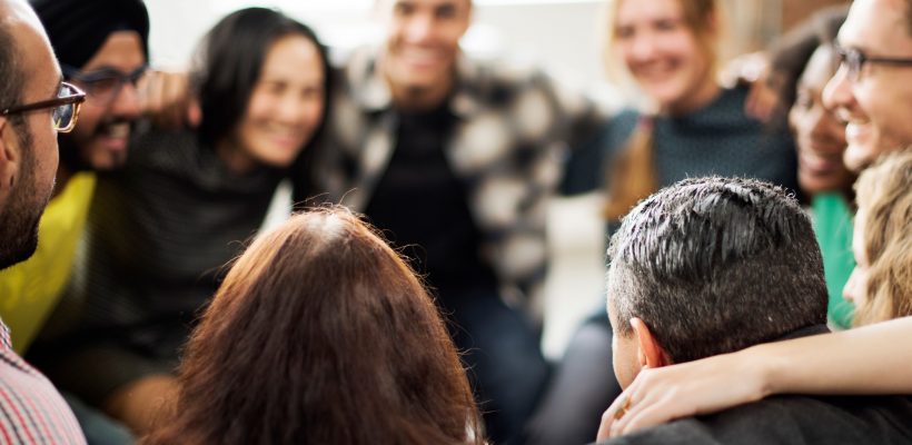 Team Huddle Harmony Togetherness Happiness Concept